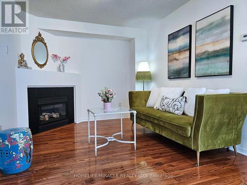 137 Van Scott Drive, Brampton, ON - Indoor Photo Showing Living Room With Fireplace