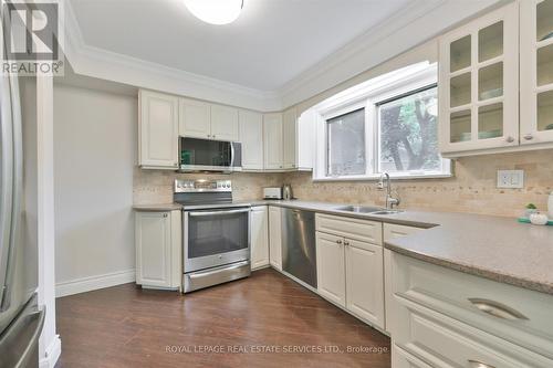 19 Ridgegate Crescent, Toronto, ON - Indoor Photo Showing Kitchen With Double Sink