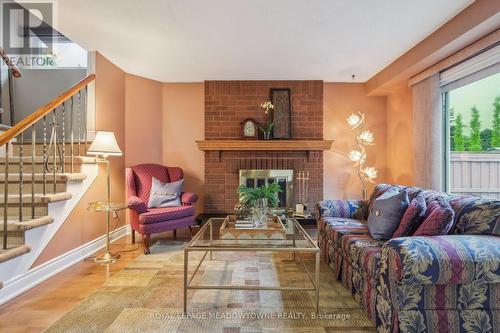 2693 Quill Crescent, Mississauga, ON - Indoor Photo Showing Living Room With Fireplace