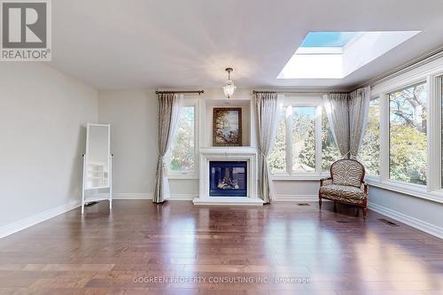 54 Berkindale Drive, Toronto, ON - Indoor Photo Showing Living Room With Fireplace