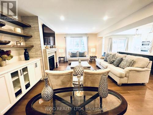 6 Edgecombe Terrace, Springwater, ON - Indoor Photo Showing Living Room With Fireplace