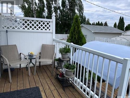 990 Hawthorne Crescent, Moose Jaw, SK - Outdoor With Deck Patio Veranda With Exterior