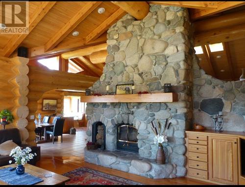 13516 S 27 Highway, Fort St. James, BC - Indoor Photo Showing Living Room With Fireplace