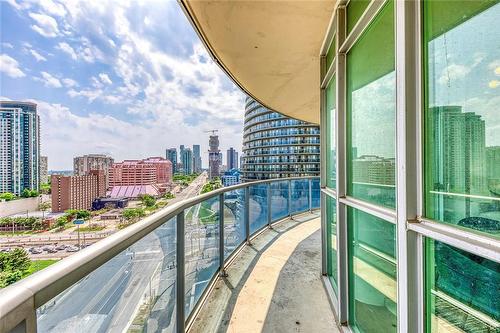 70 Absolute Avenue|Unit #1502, Mississauga, ON - Outdoor With Balcony With View With Exterior