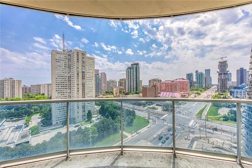 70 Absolute Avenue|Unit #1502, Mississauga, ON - Outdoor With Balcony With View