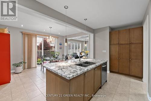 744 Sales Court, Milton, ON - Indoor Photo Showing Kitchen With Double Sink