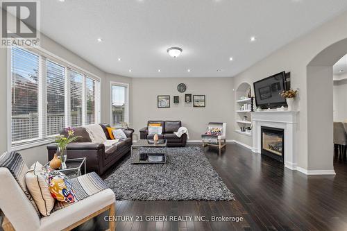 744 Sales Court, Milton, ON - Indoor Photo Showing Living Room With Fireplace