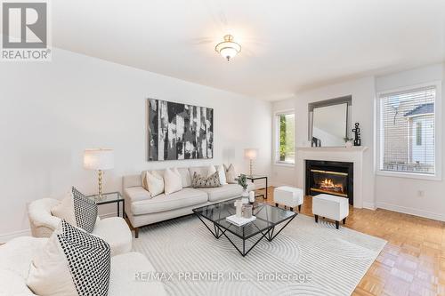 62 Doe Trail, Vaughan, ON - Indoor Photo Showing Living Room With Fireplace