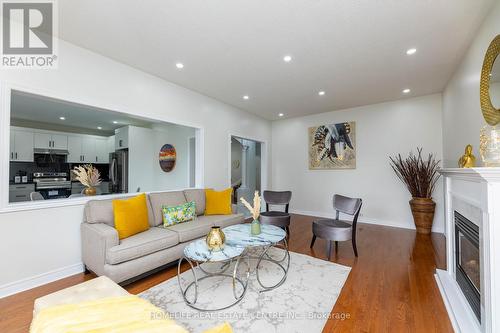 4 Whale Cove Court, Brampton, ON - Indoor Photo Showing Living Room With Fireplace