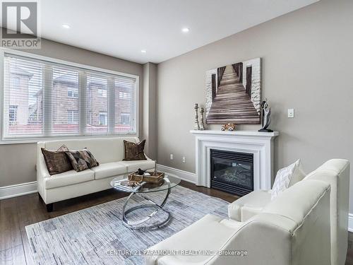 37 Campwood Crescent, Brampton, ON - Indoor Photo Showing Living Room With Fireplace
