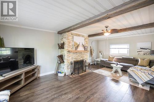 1568 Mallah Drive, Sarnia, ON - Indoor Photo Showing Living Room With Fireplace