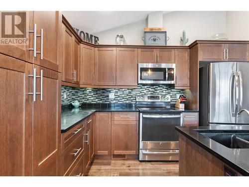 4400 Mclean Creek Road Unit# 201, Penticton, BC - Indoor Photo Showing Kitchen With Double Sink