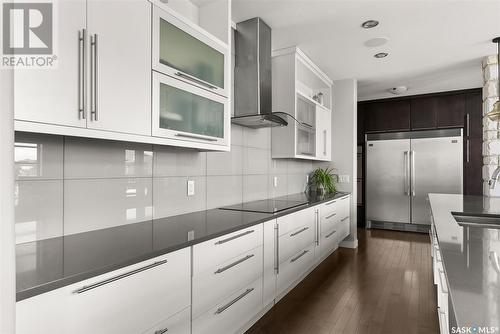 4216 Green Rose Crescent, Regina, SK - Indoor Photo Showing Kitchen With Upgraded Kitchen