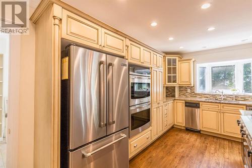 13 Summit Ave, Sault Ste. Marie, ON - Indoor Photo Showing Kitchen With Double Sink