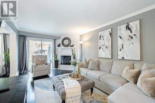 78 Elderwood Place, Brampton, ON - Indoor Photo Showing Living Room With Fireplace