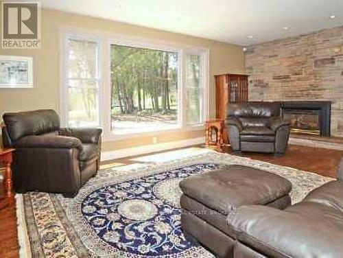 5115 Westney Road, Pickering, ON - Indoor Photo Showing Living Room With Fireplace