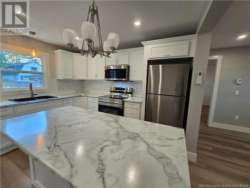 232 Bridge Road, Miramichi, NB - Indoor Photo Showing Kitchen With Double Sink