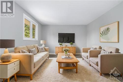 Living room **VIRTUALLY STAGED** - 24 Dollard Street, Embrun, ON - Indoor Photo Showing Living Room