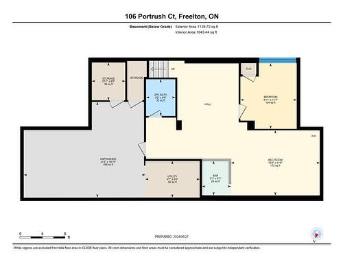 Basement - 106 Portrush Court, Freelton, ON - Other