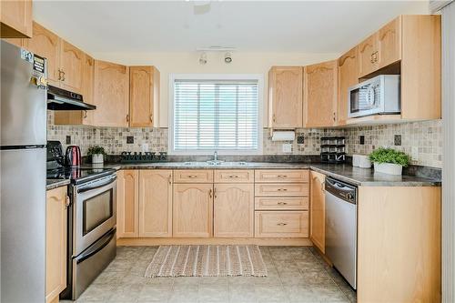 Kitchen - 106 Portrush Court, Freelton, ON - Indoor Photo Showing Kitchen With Stainless Steel Kitchen With Double Sink