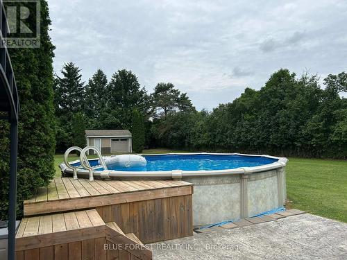 2943 Elgin Road, Thames Centre, ON - Outdoor With Above Ground Pool With Backyard