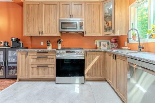 30 Mcghie Street, St. Catharines, ON - Indoor Photo Showing Kitchen With Double Sink