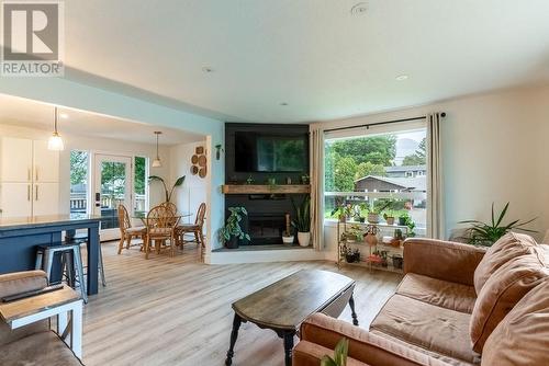 2235 Hayden Drive, Armstrong, BC - Indoor Photo Showing Living Room With Fireplace