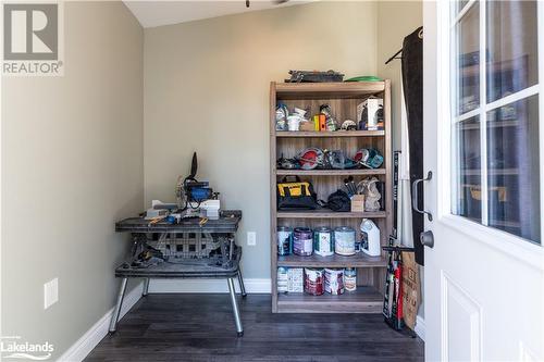 Half shed finished, heat & electrical - 3 Mckay Court, Collingwood, ON - Indoor Photo Showing Other Room