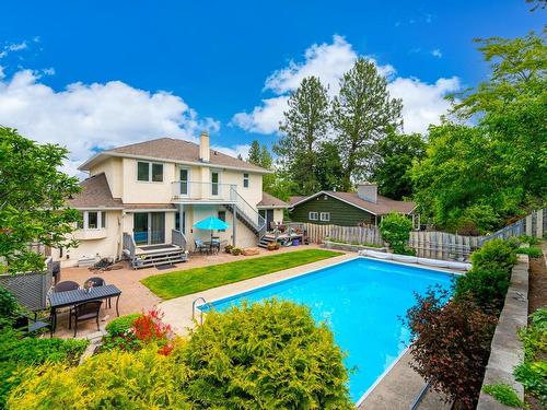 121 Waddington Drive, Kamloops, BC - Outdoor With In Ground Pool With Backyard