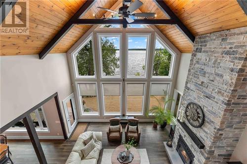 597 Point Trail, Westmeath, ON - Indoor With Fireplace