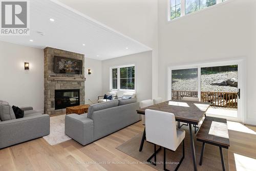 19 Todholm Drive, Muskoka Lakes, ON - Indoor Photo Showing Living Room With Fireplace