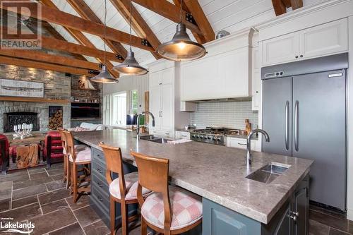 68 Island 120, Port Severn, ON - Indoor Photo Showing Kitchen With Double Sink