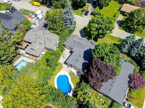 1306 Langdale Cres, Oakville, ON - Outdoor With In Ground Pool With View