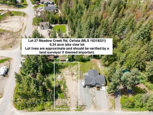 Lot 27 Meadow Creek Road, Celista, BC -  With View