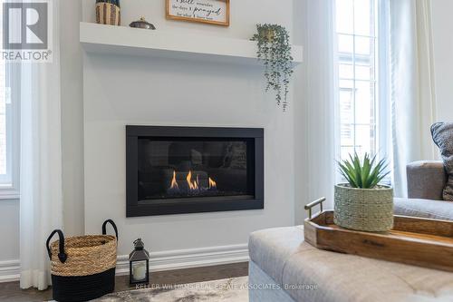 7 Overlea Drive, Brampton, ON - Indoor Photo Showing Living Room With Fireplace