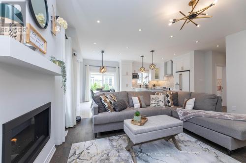 7 Overlea Drive, Brampton, ON - Indoor Photo Showing Living Room With Fireplace