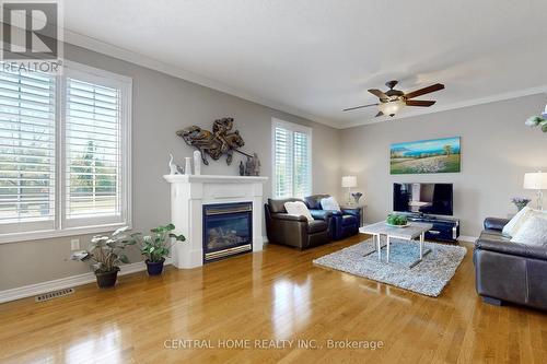 49 Ferncroft Drive, Georgina, ON - Indoor Photo Showing Living Room With Fireplace