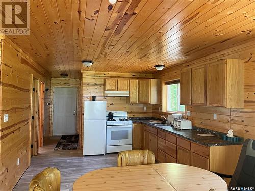 6 Geralds Street, Ile-A-La-Crosse, SK - Indoor Photo Showing Kitchen With Double Sink