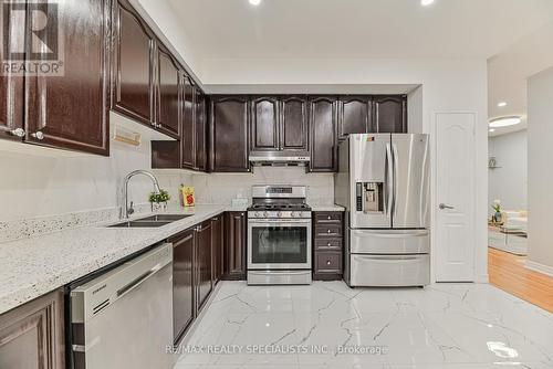 36 Blue Diamond Drive, Brampton, ON - Indoor Photo Showing Kitchen With Double Sink