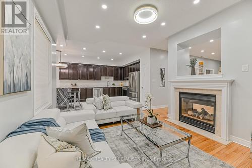 36 Blue Diamond Drive, Brampton, ON - Indoor Photo Showing Living Room With Fireplace