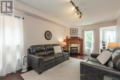 34 Karen Court, Brampton, ON - Indoor Photo Showing Living Room With Fireplace