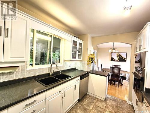 49 Kirk Crescent, Saskatoon, SK - Indoor Photo Showing Kitchen With Double Sink