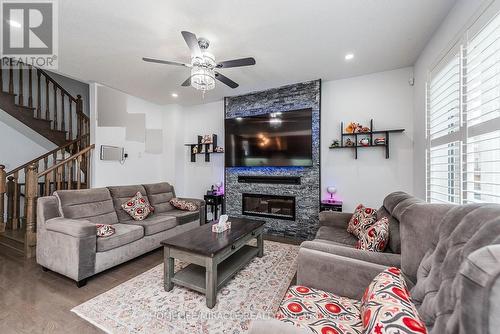 15 Bachelor Street, Brampton, ON - Indoor Photo Showing Living Room With Fireplace