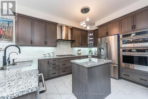 15 Bachelor Street, Brampton, ON - Indoor Photo Showing Kitchen With Stainless Steel Kitchen With Double Sink With Upgraded Kitchen