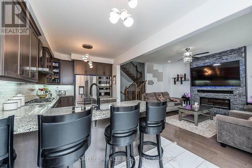 15 Bachelor Street, Brampton, ON - Indoor Photo Showing Living Room With Fireplace