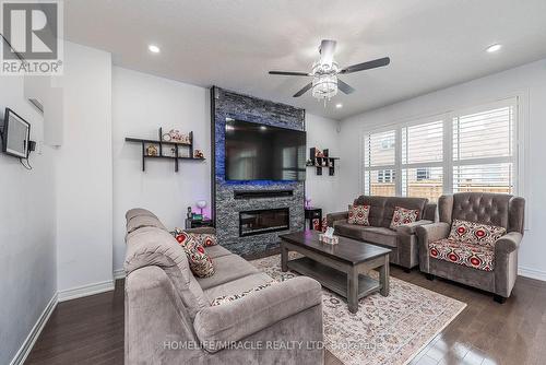 15 Bachelor Street, Brampton, ON - Indoor Photo Showing Living Room With Fireplace