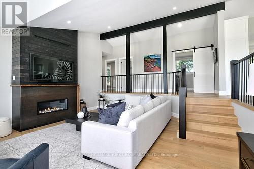 125 Mountain Road, Meaford, ON - Indoor Photo Showing Living Room With Fireplace