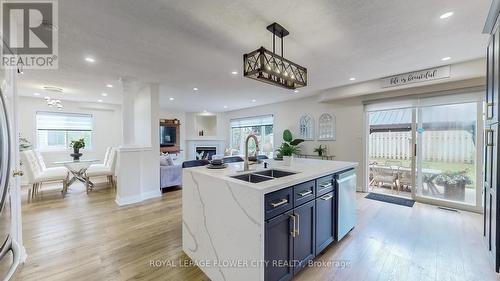 705 Mortimer Drive, Cambridge, ON - Indoor Photo Showing Kitchen With Double Sink