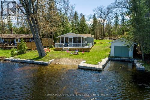 1810 Hull Road, Douro-Dummer, ON - Outdoor With Body Of Water With Deck Patio Veranda