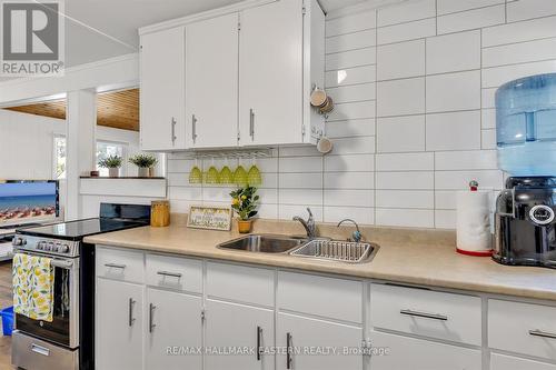 1810 Hull Road, Douro-Dummer, ON - Indoor Photo Showing Kitchen With Double Sink